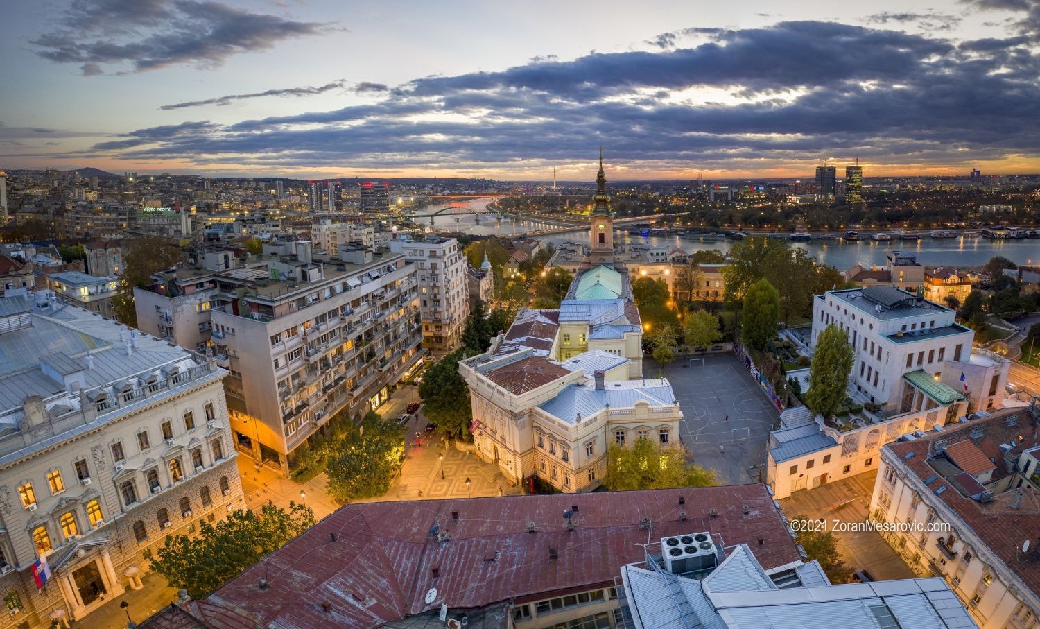 Beograd iz vazduha, fotografija Zorana Mesarovića